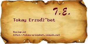 Tokay Erzsébet névjegykártya